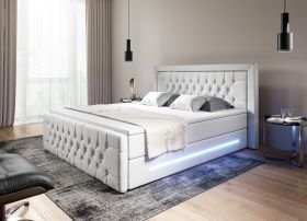 Boxspringbett Prestige mit Bettkasten und LED